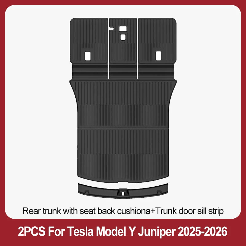 tapis sol voiture tesla model noir rayures horizontales moderne résistants lusure 10pcs sets