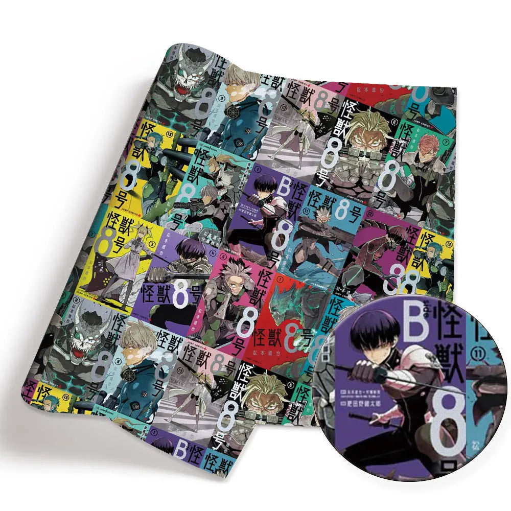 tapis souris informatique coton imprimé personnages animés multicolore pop art moderne