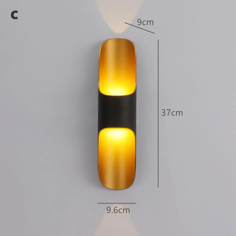applique murale led moderne or blanc minimaliste fixée mur source lumineuse led 249 2000