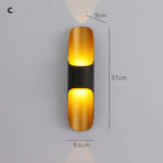 applique murale led moderne or blanc minimaliste fixée mur source lumineuse led 249 2000