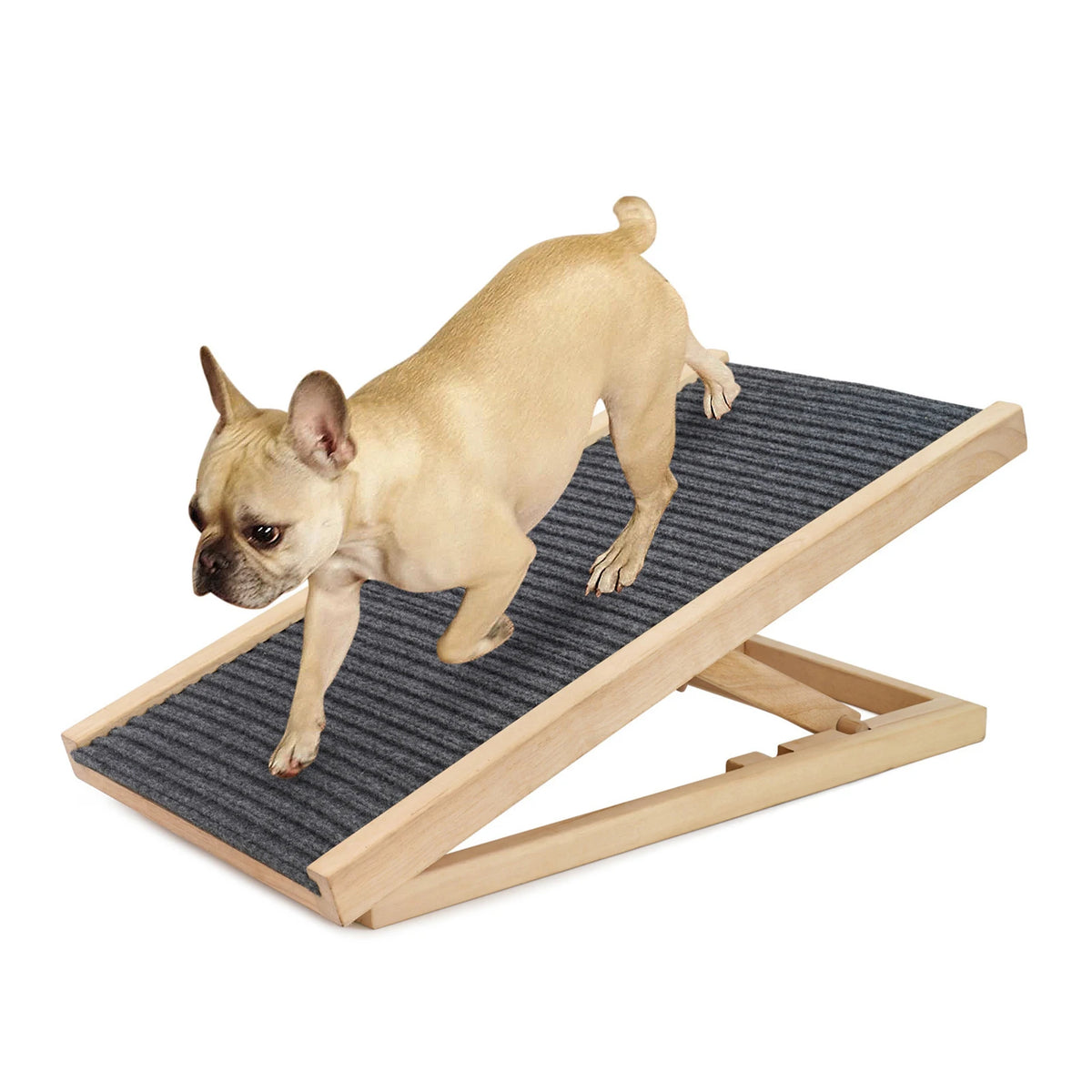 rampes sécurité animaux bois réglables multi niveaux intérieur chien chat tissu gris fixations