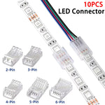 connecteurs led 2pin 3pin 4pin 5pin 6pin 8mm 10mm 12mm transparent certification rohs ul