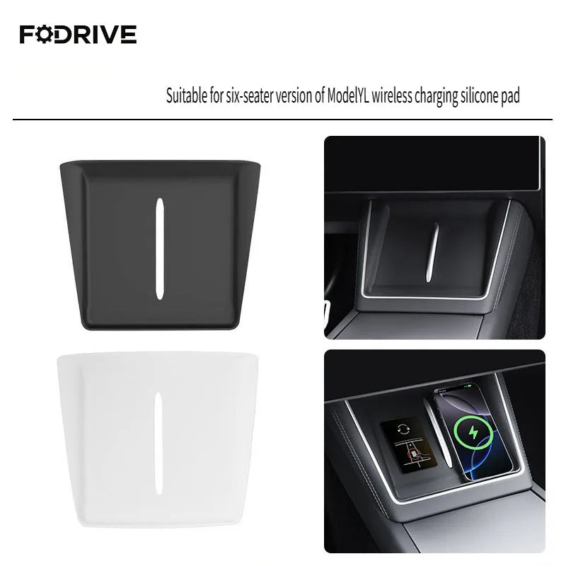 pad charge sans fil adhésif moderne noir blanc opacité lisse minimaliste