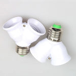 adaptateur culot e27 blanc moderne adhésif extension lampe deux têtes abs métal certification