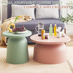 table basse moderne petite taille couleur vert pastel rose gris jaune blanc opacité uni