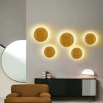 lampe murale bois led moderne minimaliste éclairage quotidien chambre cuisine salon entrée étude(toucher)