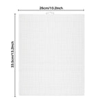 grille point croix rotin blanc moderne 33.5cm 26cm tricot artisanal toile maille fil acrylique