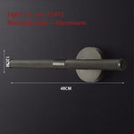 applique murale moderne dorée texturée fixée mur 46cm longueur deux sources lumineuses led chambre