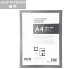 porte affiches magnétique transparent moderne noir blanc doré A5 A3scrição