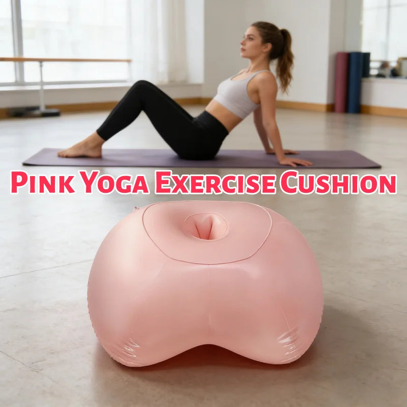 coussin d'exercice yoga imperméable mousse pu pvc rose clair contemporain amovible lavable adultes