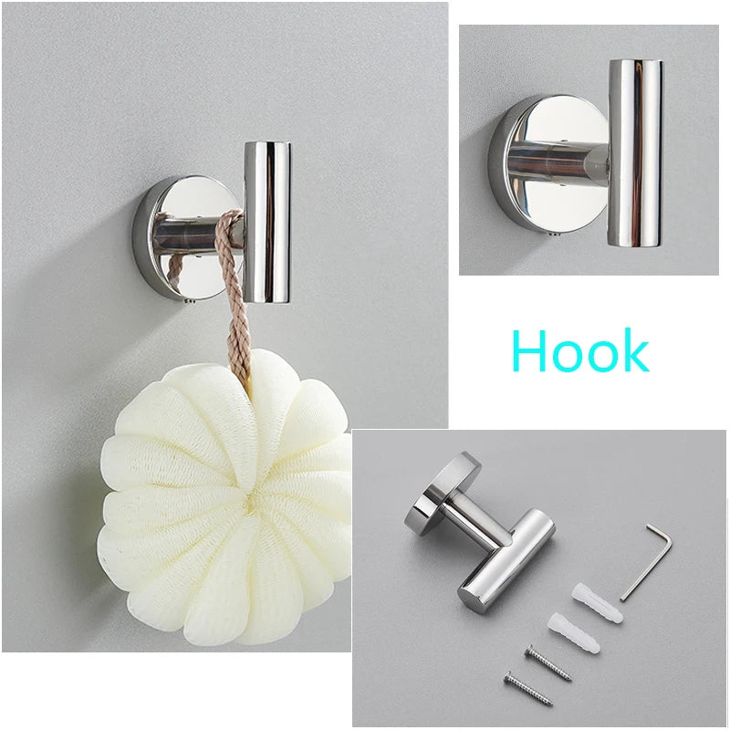 porte serviettes chrome porte papier savon barre vis ensemble bain moderne minimaliste