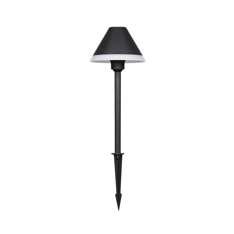 lampe led moderne noir blanc texture mat étanche jardin extérieur 12w warm light industriel