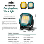 lampe led portable camping travail rechargeable bleu turquoise noir robuste