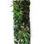 décoration mur végétal artificiel diverses feuilles fleurs moderne intérieur accroché