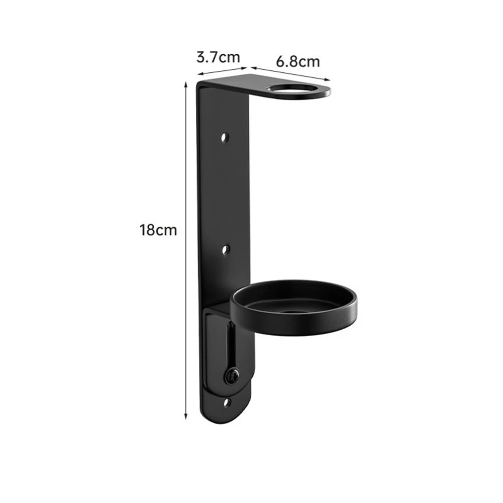 porte savon mural noir mat moderne fixations vis salon bains