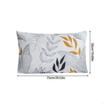 parure lit drap housse taies d'oreiller motif fleurs moderne élégant