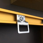 clips métalliques argentés moderne fixations vis clips photo cadre back plate hidden hooks hardware
