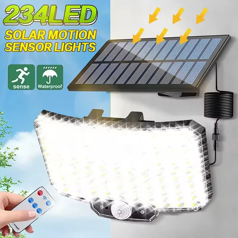 projecteur solaire led détecteur mouvement ip65 moderne mural noir blanc bleu grille led 3000mAh