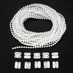 chaîne plastique blanc 5m clips réparation stores enrouleurs polonais accessoires