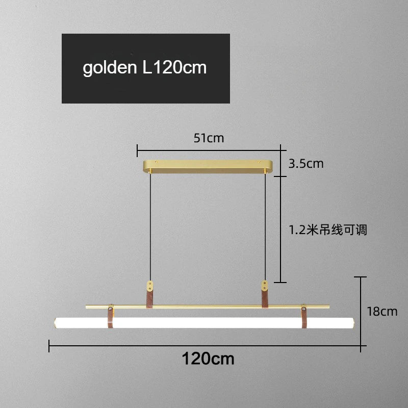lampe suspendue moderne minimaliste noir cuivre blanc métal lisse 120cm 150cm 80cm