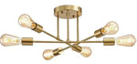 lampe suspension nickel moderne sphères translucides structure métallique opaques fixations visibles e26