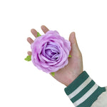 Décoration murale artificielle roses soie classique blanc rose violet romantique