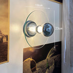 lampe murale moderne rétro argentée transparente cuisine salle manger