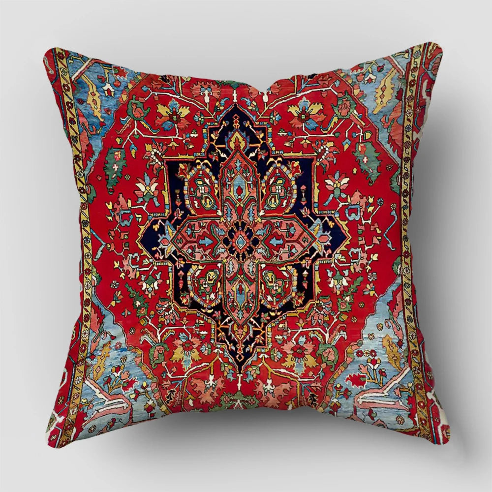 taies d'oreiller motif ethnique couleurs vives traditionnel décoratif maison voiture 45x45cm