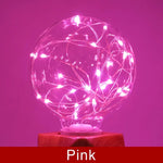 ampoules led décoratives fil lumineux couleur rouge jaune verte bleue rose violet moderne féerique