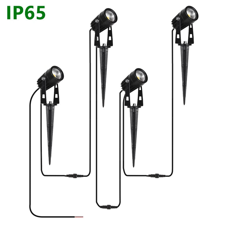 projecteur jardin led waterproof noir moderne spot extérieur sécurité 50w ip65 aluminium