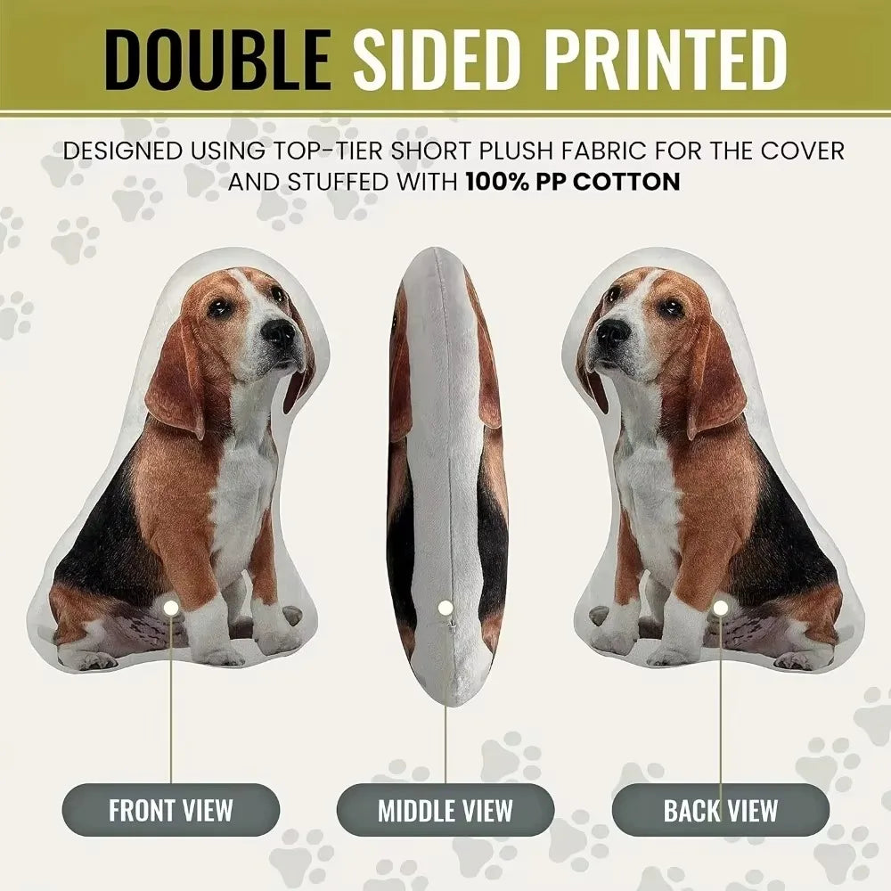 coussin personnalisé imprimé animaux coussinet décorative amovible lavable moderne variées chiens chats oiseaux