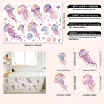 décoration murale stickers aquarelle méduses poissons étoiles mer enfants chambre salon nursery