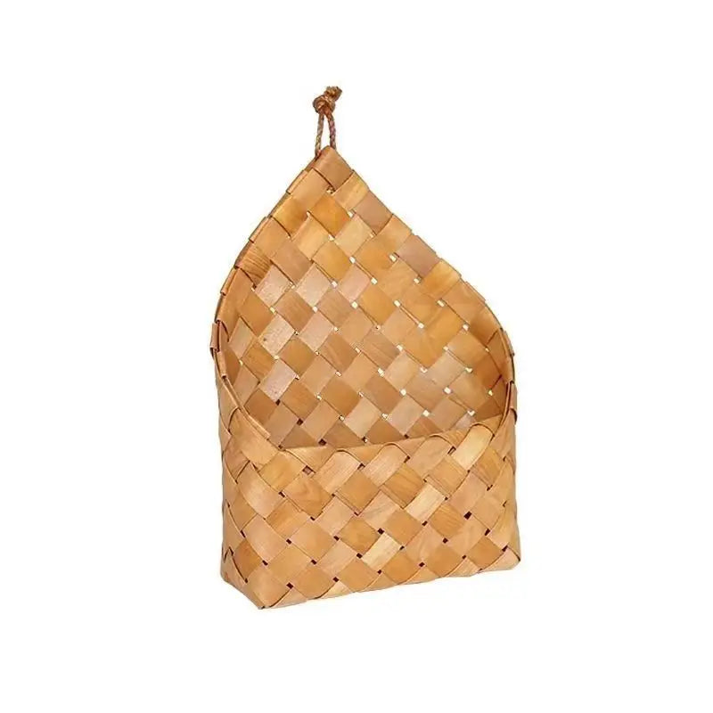 panier suspendu tressé naturel rustique boho chic cordelette paniers muraux rangement decorationintérieur
