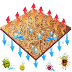 tapis coco naturel tapisserie fibre lézard tortue gecko terrarium décoration animal brun clair rustic