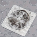 filtres drains salle bain douche blanc argenté maille fine adhésif translucides utilitaires fonctionnels