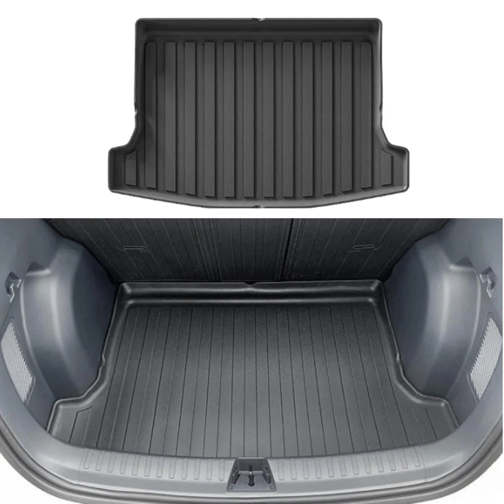 tapis sol coffre voiture noir rayures horizontales moderne imperméable tpe
