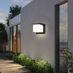lampe murale moderne led ip65 étanche noir blanche éclairage extérieur jardin cloisonalley