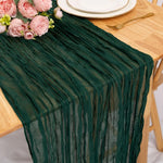 chemin table crêpe plissé moderne vert foncé bleu marine rose rouge mariage fête action