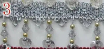 ruban decoratif dentelle coeurs 14 couleurs 6.5cm largeur mariage decoration elegante