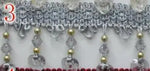 ruban decoratif dentelle coeurs 14 couleurs 6.5cm largeur mariage decoration elegante