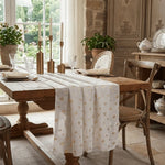 tableau chemin table fleur doré vert olive classique noël saint valentin nouveau an resistant