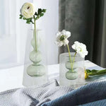 vases décoratifs modernes verre transparent couleur rose violet vert jaune bleu formes organiques arrondies