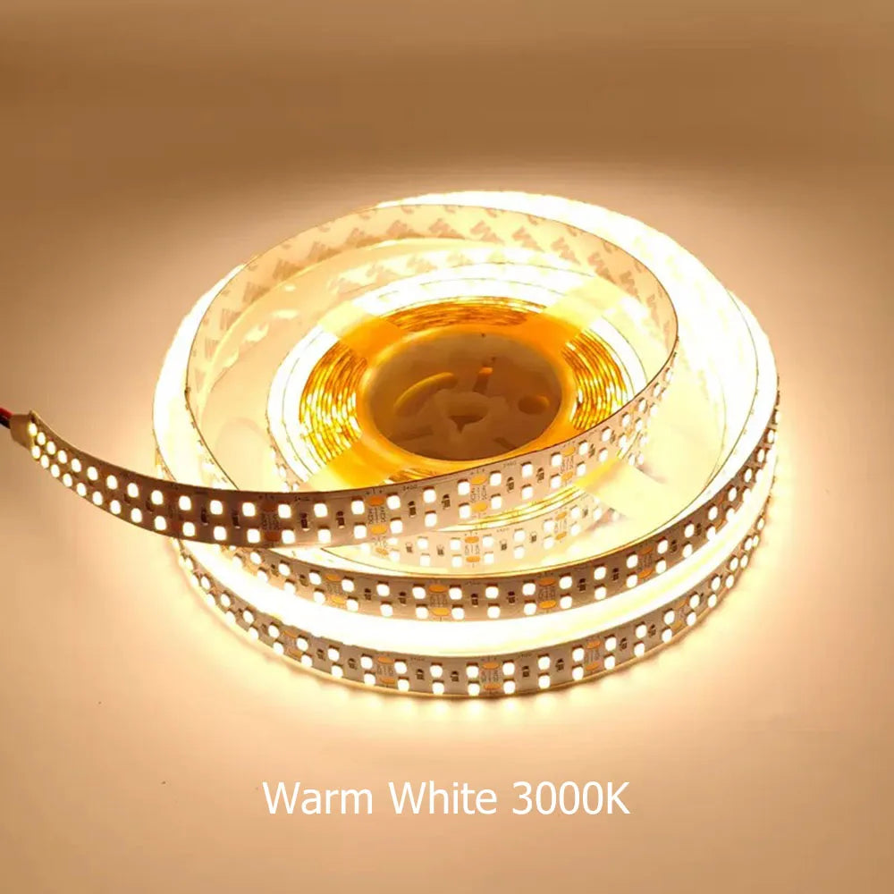 ruban led blanc moderne 24v 10000k 240leds/m adhésif carrés jaunes