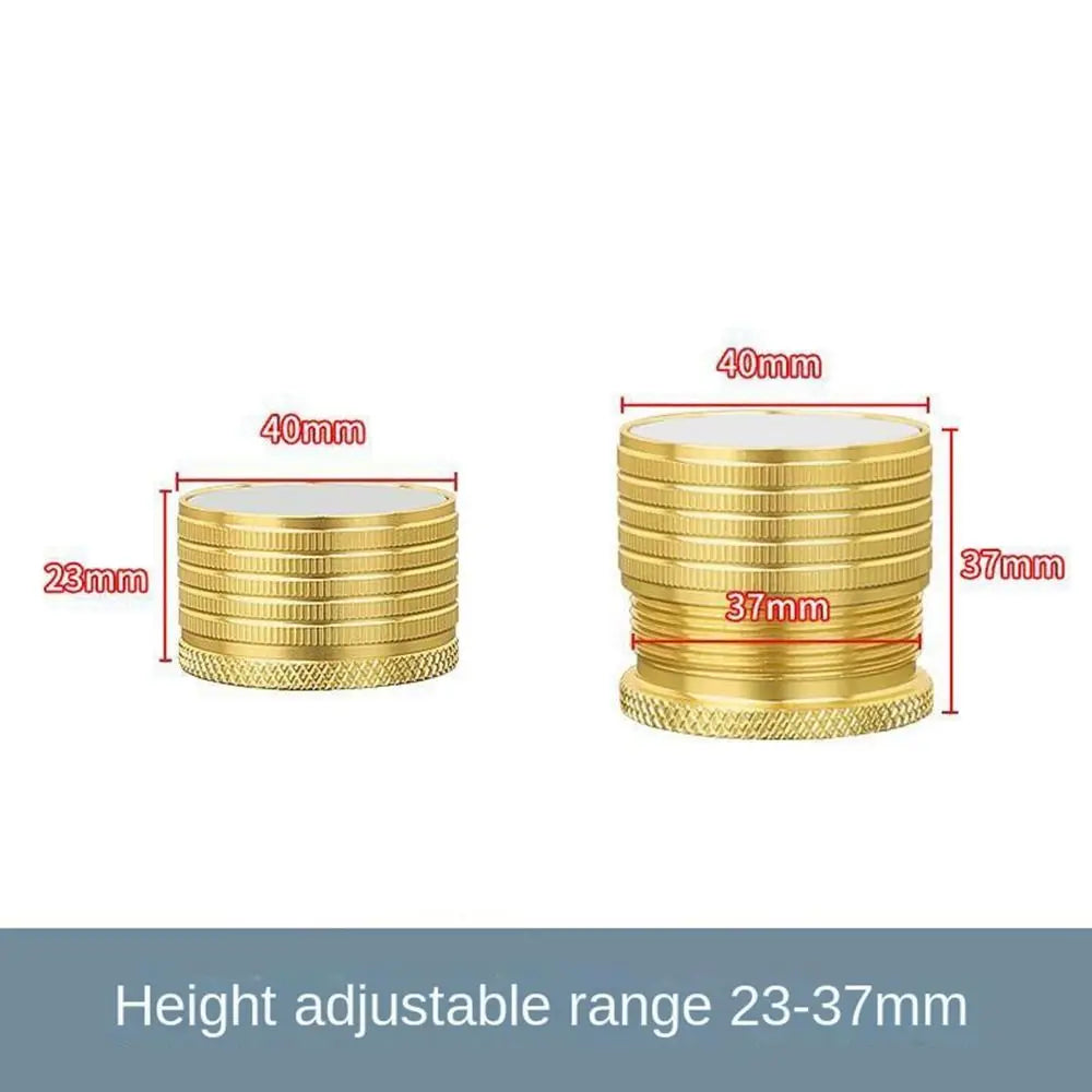 supports pieds meubles stabilisateurs anti choc adhésifs modernes or argent noir adjustable jusqu 75mm