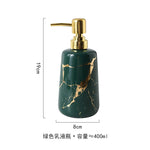 ensemble vaisselle salle bain moderne blanc noir vert foncé marbre doré