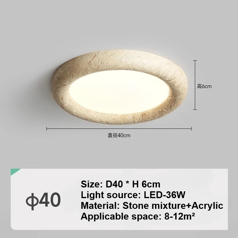 plafonnier led moderne minimaliste beige gris fixé surface tactile