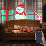 rideau lumineux led multicolore pixel art noel télécommande application mobile