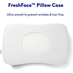 oreiller mousse mémoire forme cervicale ergonomique contoured dormir latéral dos couverture freshface polyester coton