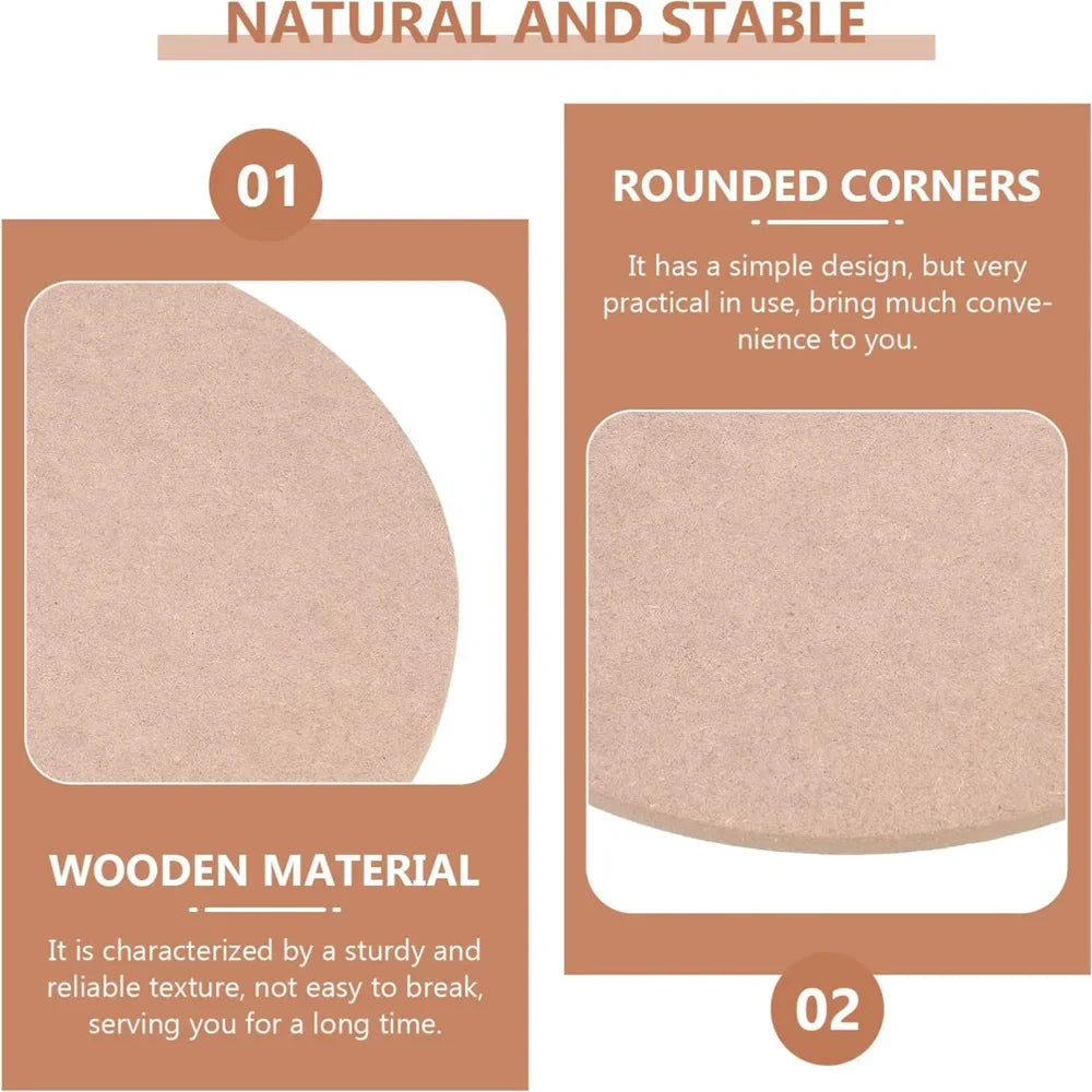 plateau rotatif poterie marron texture uniforme simple pratique 12cm 15cm 20cm 25cm 30cm 35cm