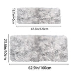 tapis gris clair moderne doux motifs floraux anti dérapant 40x120cm 60x160cm chambre salon